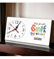 Sınıf Öğretmenine Hediye Şık Masa Saati