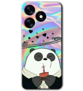 Tecno Spark 10C Kılıf HD Desen Baskılı Kılıf - Milkshake Panda