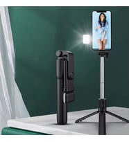 Kendiliğinden Led Işıklı Kumandalı Uzayabilen Selfie Çubuğu,masa Üstü Tripod