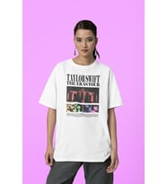 Taylor Swift The Eras Tour Albüm Baskılı Unisex Tişört, Oversize Taylor Tişört