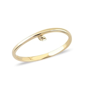 14k Altın Minimal Dal Yüzük