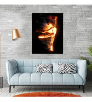 Alev (Flames) Temalı Kanvas Tablo