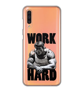 Samsung Galaxy A50 - A30S - A50S Uyumlu Arnold Fitness Tasarımlı Şeffaf Telefon Kılıfı