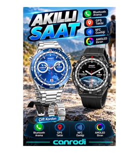 SK4 Ultimate AMOLED Akıllı Saat – Bluetooth Arama, NFC, GPS Takibi ve Çift Kordon