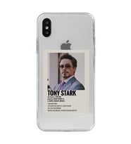 Iphone X / Xs Uyumlu Tony Stark Robert Downey JR. Desenli Şeffaf Telefon Kılıfı