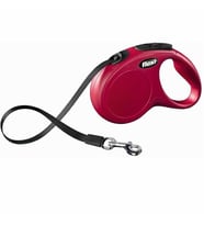 Flexi New Classic Medium Otomatik Tasma 5 Mt Şerit Kırmızı
