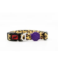 Tailpetz Cat Color Easy & Safety Lock Leopardi Ayarlanır Kedi Boyun Tasması (Karışık)