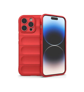 Apple İphone 16 Pro Max Kılıf Optimum Silikon - Kırmızı