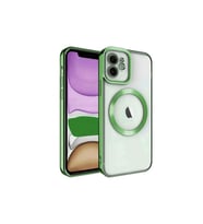 Apple iPhone 12 Kılıf Kross Magneticsafe Kapak - Koyu Yeşil