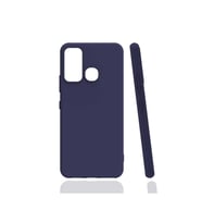 Infinix Hot 9 Uyumlu Kılıf Zore Biye Silikon (Lacivert)