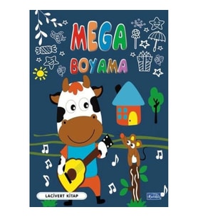 Mega Boyama Lacivert Kitap
