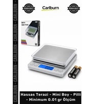 Özel Üretim Dijital Mutfak Takı 3000gr Tartı Hassas Terazi Mini Boy Pilli Minimum 0.01 gr Ölçüm