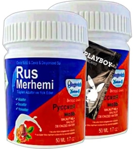 Süper Playboy Rus Merhemi 2 Tane 50 Ml Tüy Dökücü + Yanında Jel