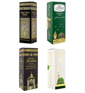 Kabe Örtüsü Kokusu Mescidi Aksa Kokusu Makamı İbrahim Kokusu ve Medine Ravza kokusu Sprey 400 Ml.