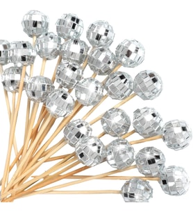 Disco Topu Kürdan Gümüş 7 cm 10 Adet