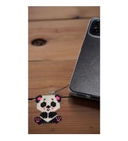 Miyuki Boncuk El Yapımı Panda Telefon Çarmı - Charm (Çok Renkli)