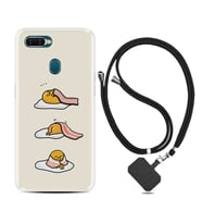 Oppo A5S A15 A16 A54 A55 A73 A74 Kılıf Boyun Askılı Silikon Sweety Egg 1322