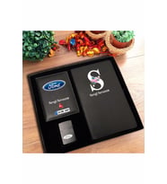 KİŞİYE ÖZEL BEYAZ HARF TEMALI TARİHSİZ DEFTER - FORD RUHSAT - ÇAKMAK (Siyah)