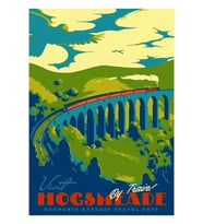 Hogsmeade Tablo Ahşap Poster Dekoratifnı Ziyaret Edin