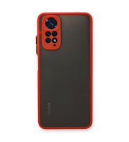 Xiaomi Redmi Note 11 Pro Kılıf Montreal Silikon Kapak - Kırmızı