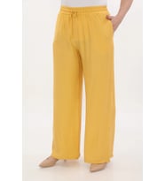 Viscose Büyük Beden Pantalon (Hardal)