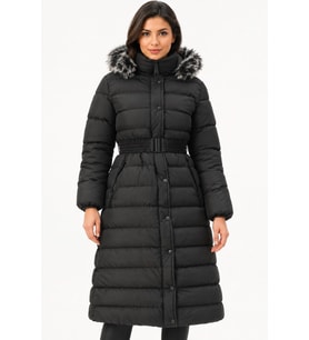 Dewberry Kadın %100 Polyester Kaban Siyah Z9779 Günlük Dış Giyim, Kazak ve Gömlek Kombini, Seyahat Gardırobu