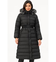 Dewberry Kadın %100 Polyester Kaban Siyah Z9779 Günlük Dış Giyim, Kazak ve Gömlek Kombini, Seyahat Gardırobu