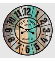 Galaxy Old Town Serisi Dm50-2 Metal Sessiz Akar Duvar Saati 50 Cm
