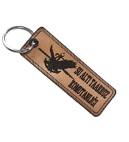 SAT Sualtı Taarruz Komutanlığı Deri Anahtarlık  - Arma - Leather Key Holder (Bej)