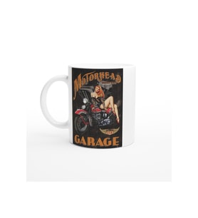 Motorhead Garage Retro Pin-Up Kupa Bardak