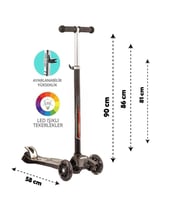 IŞIKLI SCOOTER SİYAH