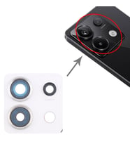 Xiaomi Uyumlu Redmi Note 13 Pro 5G Kamera Lensi Cam Full 2312DRA50G Beyaz (Beyaz)