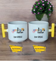 Veteriner Hekim Kupa Bardak T Sarı Kulplu Veteriner Hekime Hediye