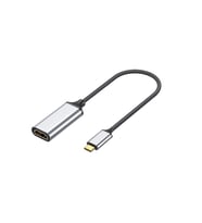 Zore QG05 8K 60 Hz Görüntü Kalitesi Type-C to HDMI Dönüştürücü 15cm (Gümüş)
