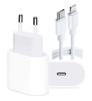 iPhone Uyumlu 11 12 13 14 Pro Plus Max Uyumlu 20W Usb-C Güç Adaptörü+Usb Kablosu Şarj Aleti Seti (Beyaz)