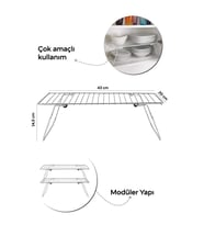 Mithra Life Metal Dolap İçi Düzenleyici Katlanabilir Raf MIT1098