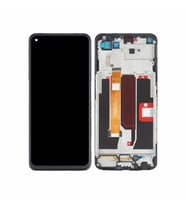 Oppo A54 5G ile Uyumlu Lcd Ekran Dokunmatik Çıtalı Cph2195 (Siyah)