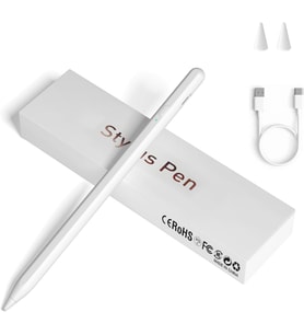 Dokunmatik Ekranlar için Stylus Kalemler, Manyetik Adsorpsiyonlu Evrensel İnce Noktalı iPad Kalemi iPhone/iPad/Samsung/Android/Tablet ve Diğer Dokunmatik Ekranlarla Uyumlu (Beyaz)