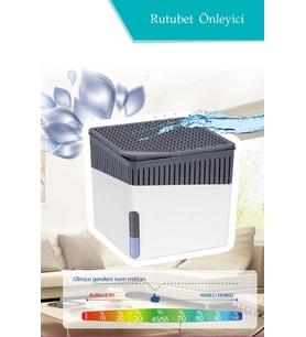 Nem Alıcı Rutubet Ve Küf Önleyici Kare Aparat Beyaz Naturel 500 gr