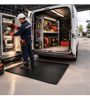 FlorONE Elektrik İzolasyon Matı  Elektrik Pano Önü Yalıtkan Paspas  EPDM İzole Halı 3 mm - 100x100 cm