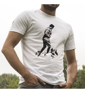Atatürk Silüet Beyaz Tişört
