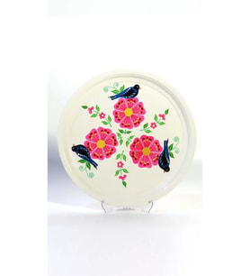 Tepsi Beyaz Kuş (33 cm)