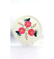 Tepsi Beyaz Kuş (33 cm)