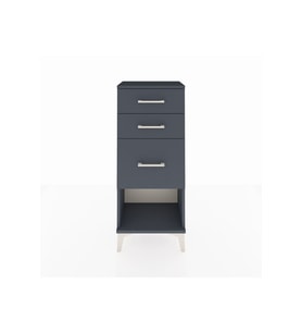 Arges Komodin 3 Çekmeceli 44x30x106 Antrasit-Antrasit