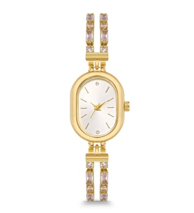 Newera Watch Taş Detaylı Kordon Minimal Oval Kasa Kadın Kol Saati