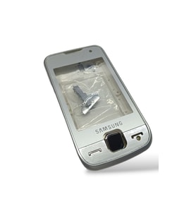 Samsung S5600 Kasa Samsung S5600 Uyumlu Beyaz Renk Orta Kasa Ön Arka Kapak Tuş Takımı