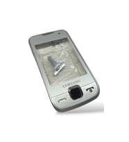 Samsung S5600 Kasa Samsung S5600 Uyumlu Beyaz Renk Orta Kasa Ön Arka Kapak Tuş Takımı