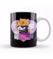 Cute & Funny A Meowtain Of Cats Kitty Mountain Pun Kupa Bardak Porselen