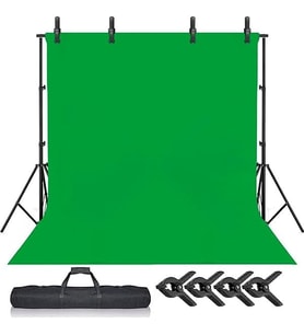cm chromakey, green screen,greenbox yeşil fon perde ve 2 ayaklı fon standı