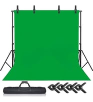 cm chromakey, green screen,greenbox yeşil fon perde ve 2 ayaklı fon standı